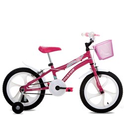 Bicicleta Houston Tina Aro 16 Com Cesta - Rosa Pink