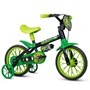 Bicicleta Infantil Nathor Aro 12  Preto/Verde - 100010160035