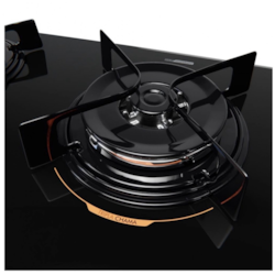 Cooktop Atlas 5 Bocas com Mesa de Vidro e Tripla Chama U Top Bivolt - Preto