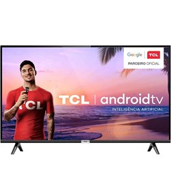 Smart TV Led 32" Tcl 32s6500 HD Android, Bluetooth, Controle Remoto com Comando de voz, Google Assistant