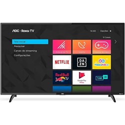 Smart Tv Led 43 Polegadas Full Hd Aoc Roku com Wi-Fi Entradas HDMI e USB