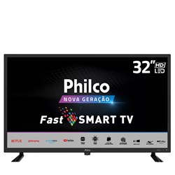 Smart TV Philco 32" LED PTV32D10N5SKH HD, 2 HDMI, 2 USB, Wi-Fi Integrado